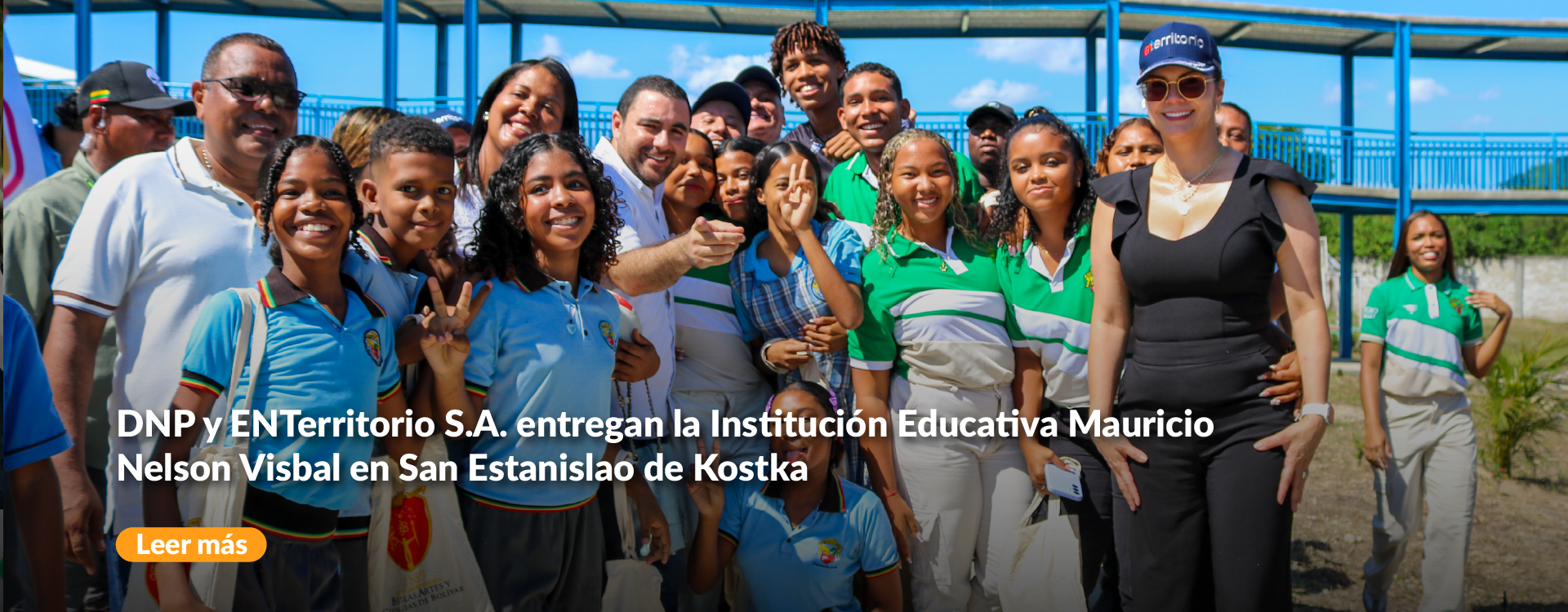 Banner Institución Educativa Mauricio Nelson Visbal en San Estanislao de Kostka