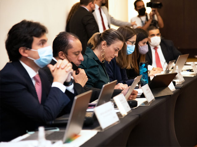 Equipo ENTerritorio en la reunión de los pactos.