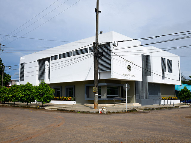 Edificio de la estación de Policía.