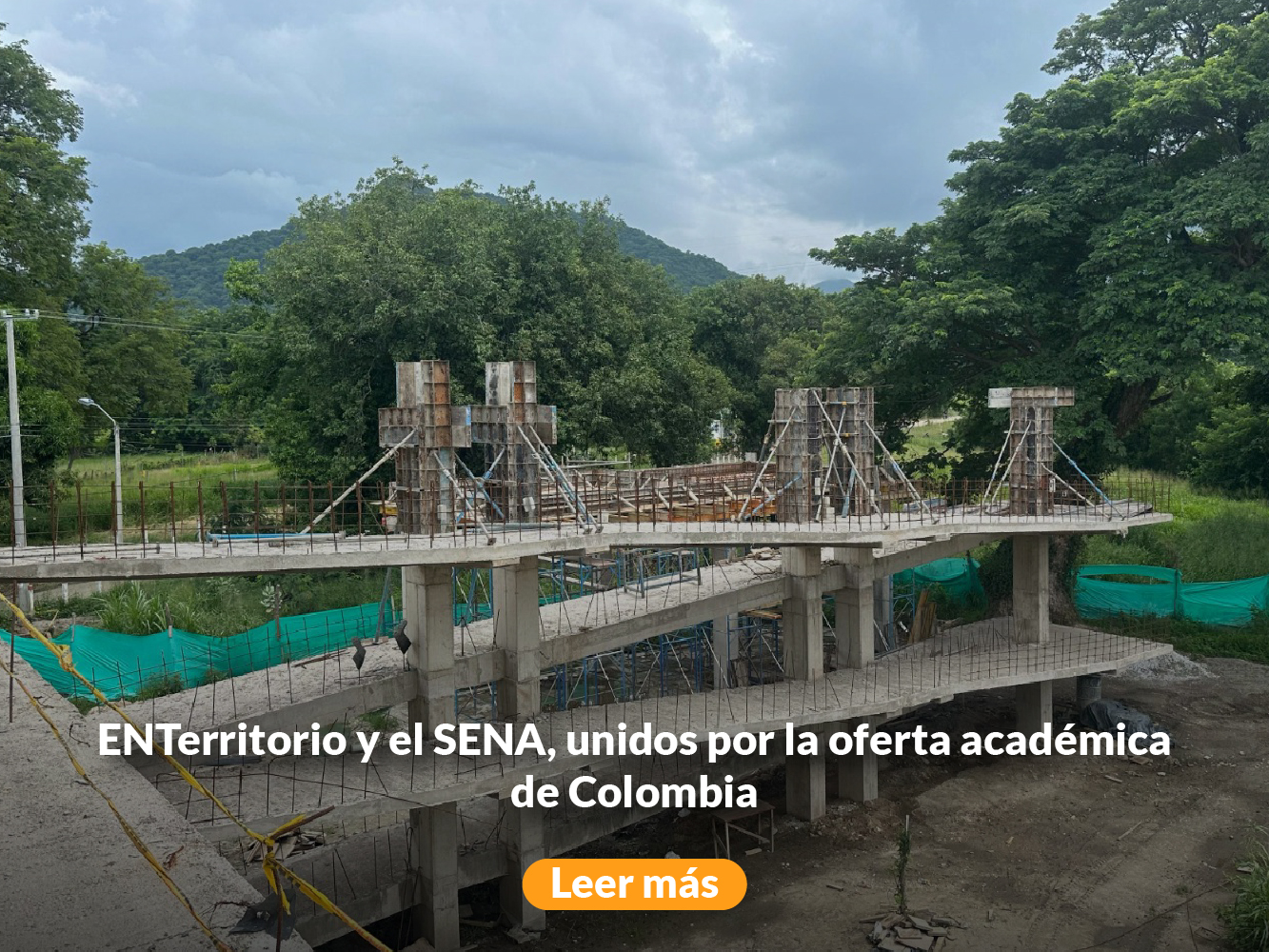 banner obras en progreso Sena