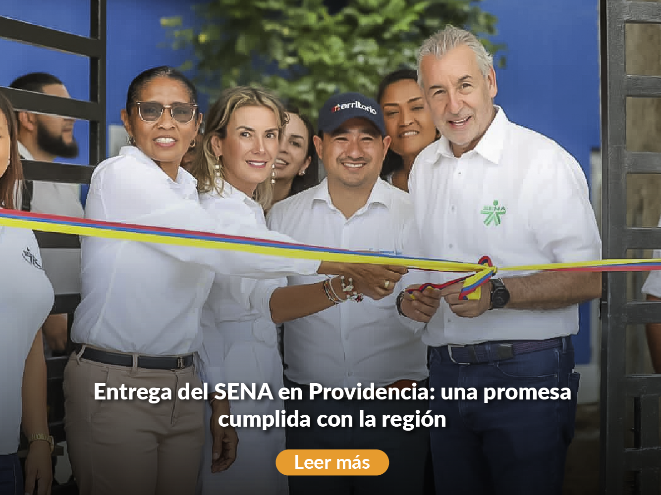 Entrega obras Sena en Providencia