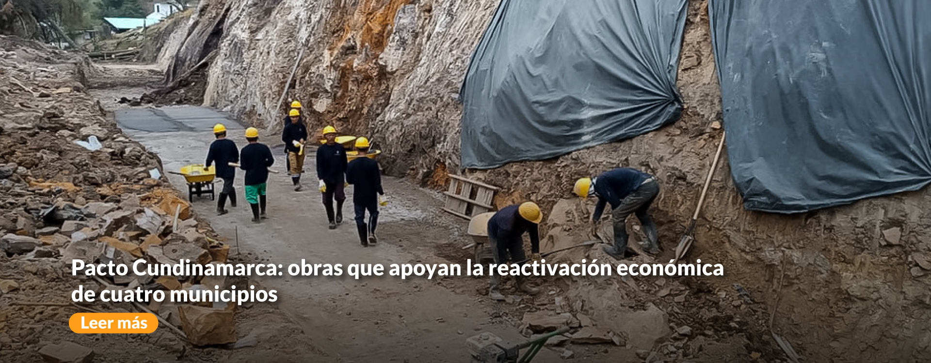Pacto Cundinamarca: obras que apoyan la reactivación económica de cuatro municipios