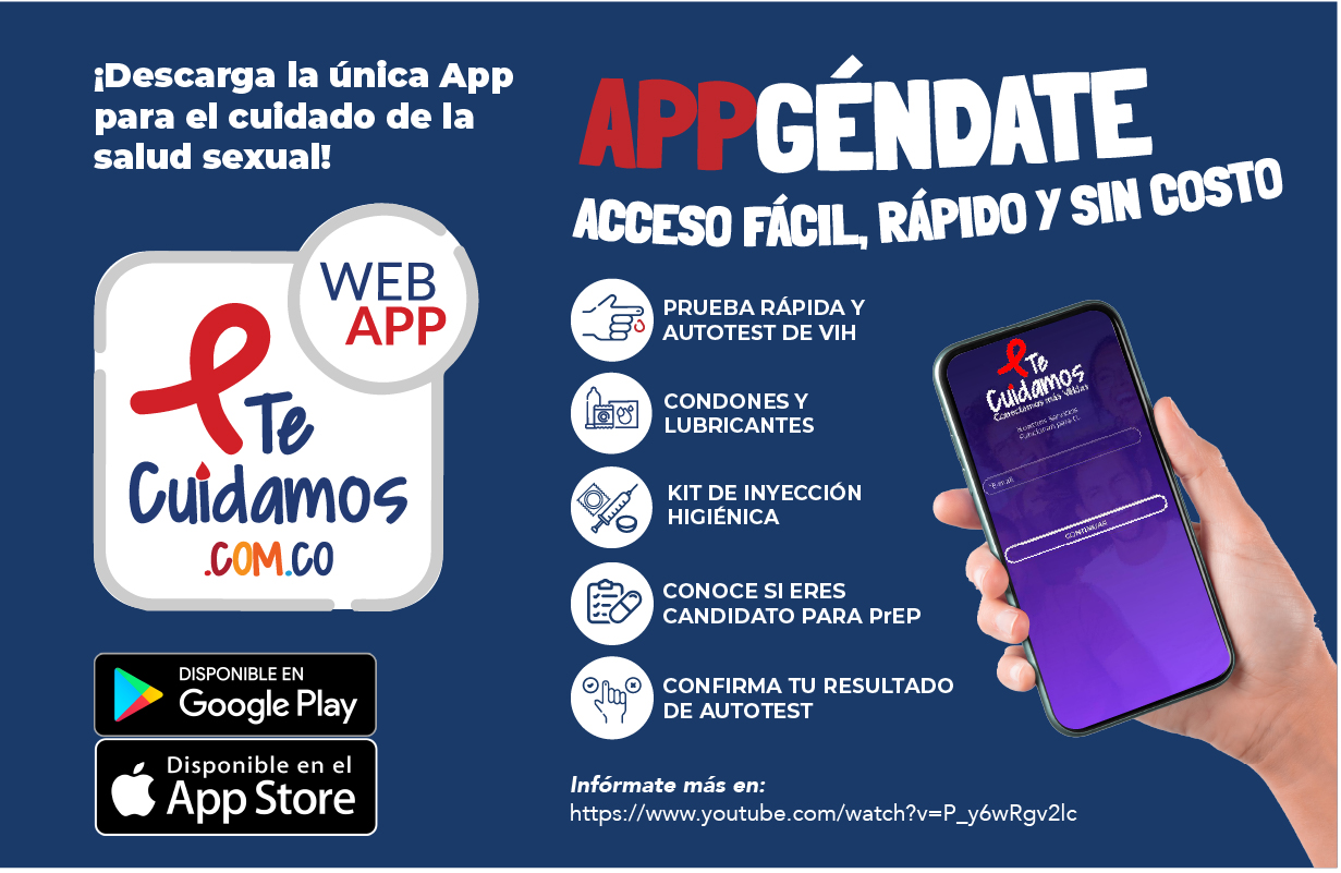Banner que invita a descargar la app de Appgéndate para el cuidado sexual.