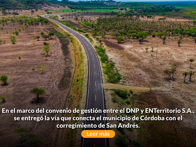 Banner vía Córdoba - San Andrés.