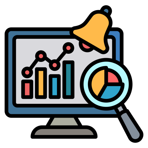 Icono de un dashboard de datos