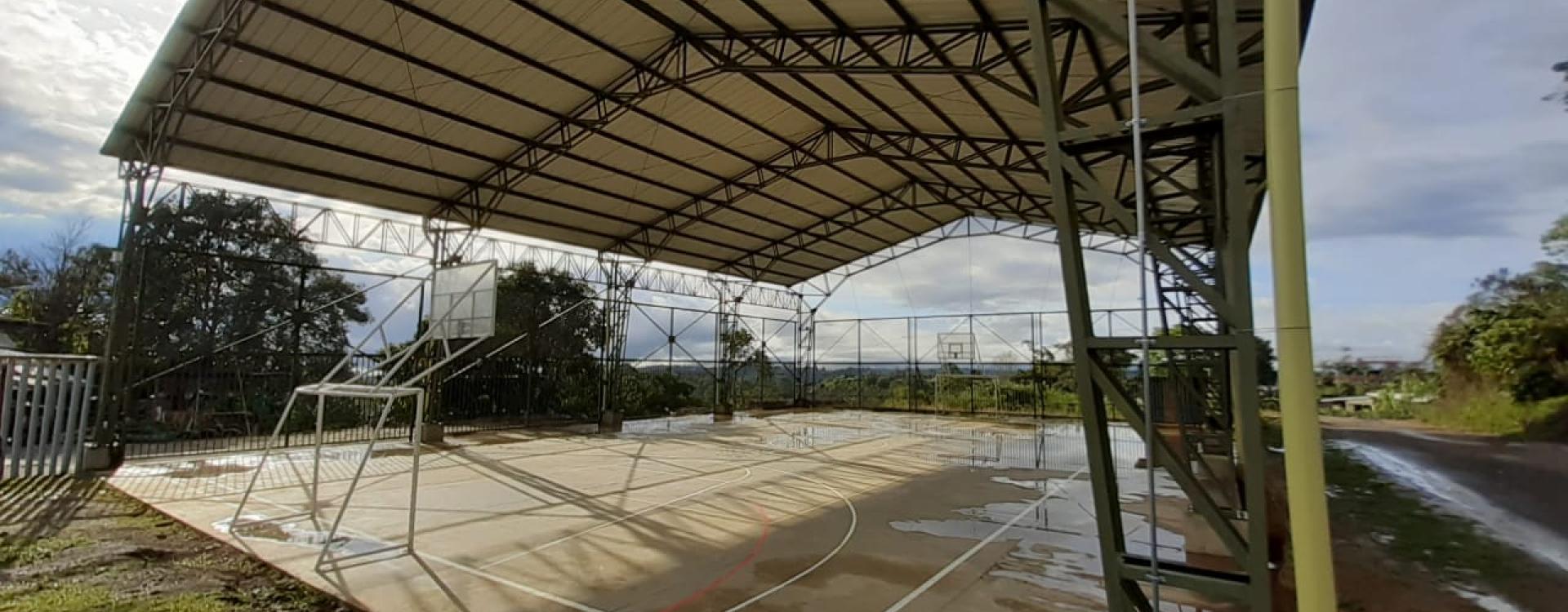 ENTerritorio finalizó y entregó obras de ampliación del polideportivo de la vereda Camposano en Timbío, Cauca