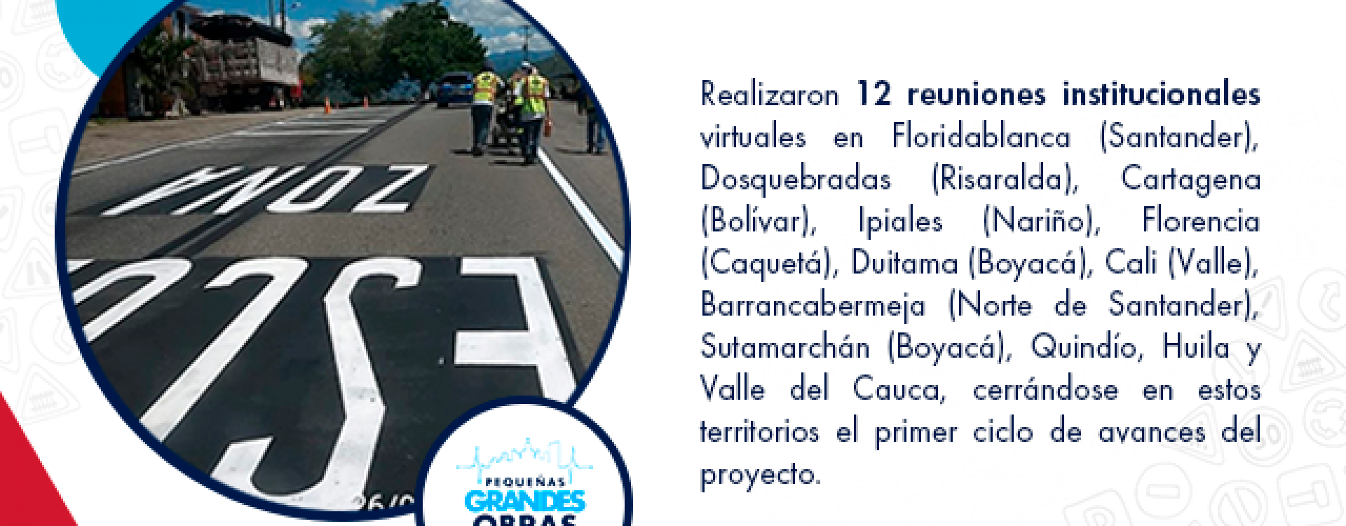 En Septiembre, la ANSV realizó visitas técnicas virtuales a 144 puntos críticos viales postulados para el programa 'Pequeñas Grandes Obras'