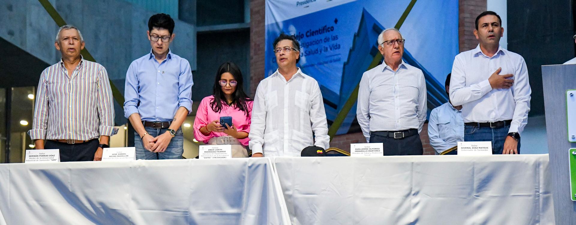 Presidente Gustavo Petro inauguró el Complejo Científico para la Investigación de las Ciencias de la Salud y la Vida en la UIS
