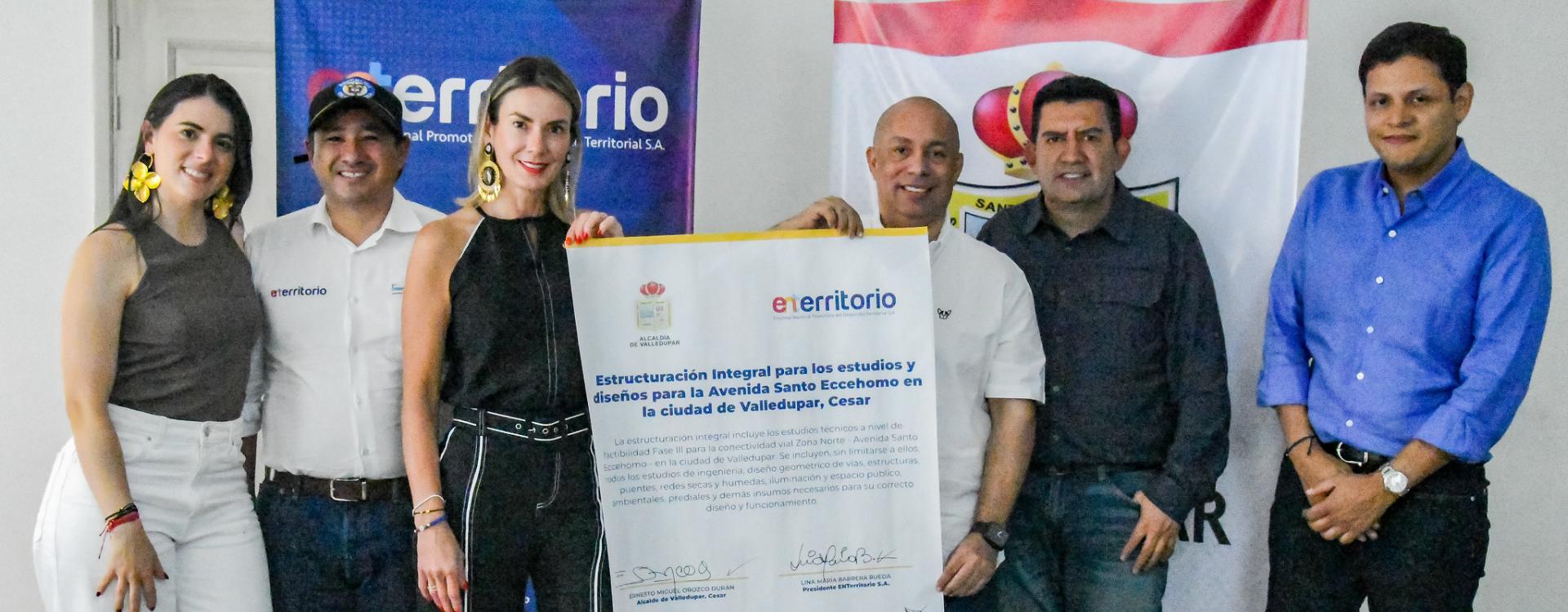 ENTerritorio S.A. y la Alcaldía de Valledupar para la estructuración integral de la Avenida Santo Eccehomo