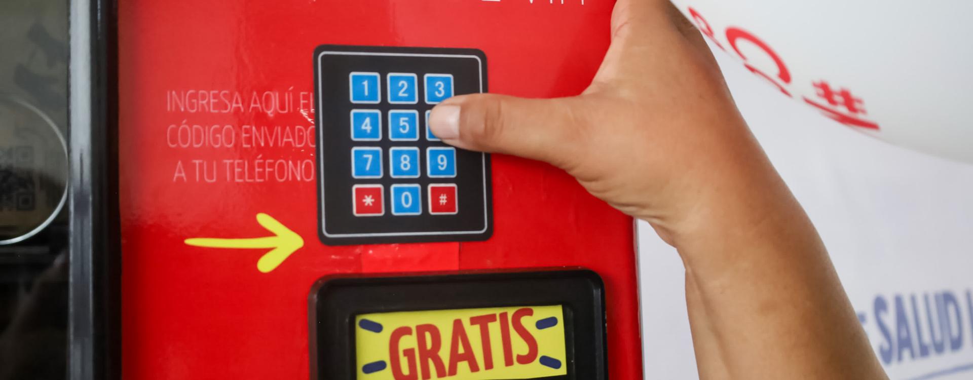Máquina dispensadora Cali VIH