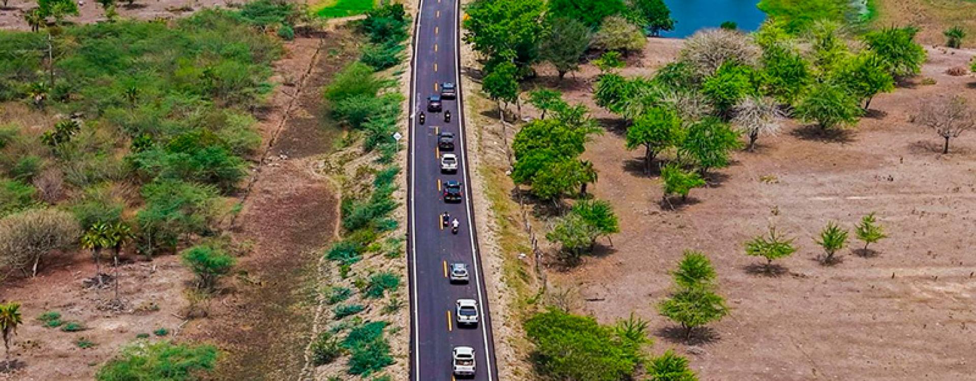 Fotografía aérea de la Vía Córdoba - San Andrés.
