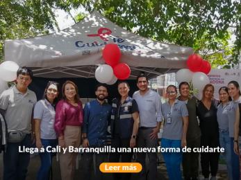 Banner móvil boletín Llega a Cali y Barranquilla una nueva forma de cuidarte.