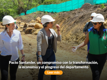 Banner móvil sobre el Pacto Santander.
