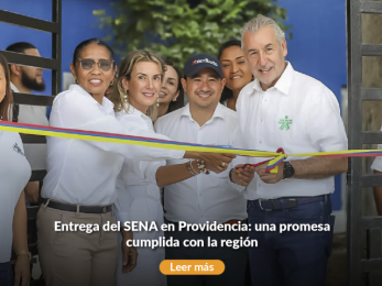 Entrega obras Sena en Providencia