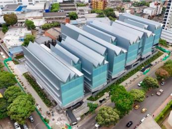 Foto panorámica de construcción en Bucaramanga.