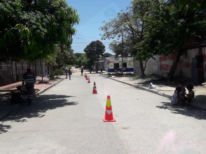 La ANSV y ENTerritorio inician intervenciones en 4 puntos críticos de Barranquilla en el marco del programa Pequeñas Grandes Obras - PGO