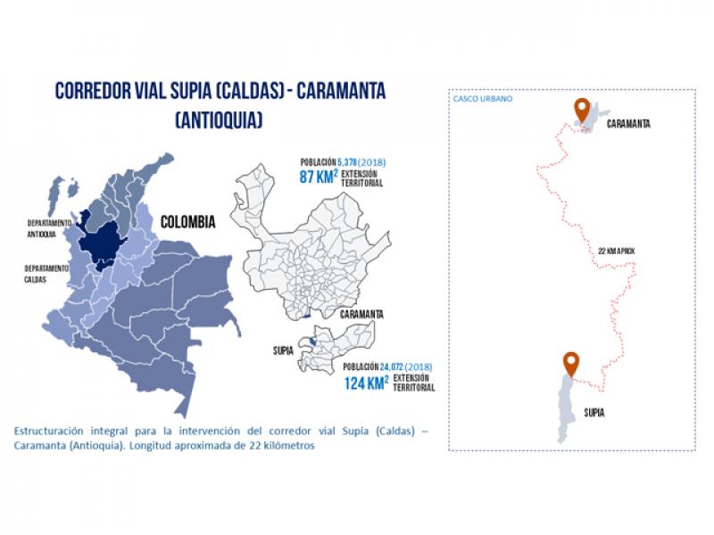 ENTerritorio finalizó la estructuración del corredor vial Supía - Caramanta que beneficiará unos 27.000 habitantes de la región