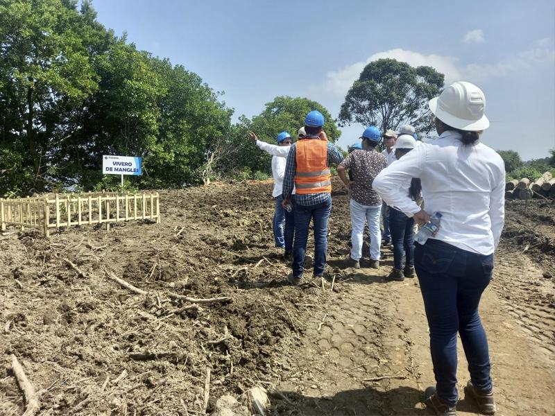 ENTerritorio inspeccionó avance de obras de Ecoparque Ciénaga de Mallorquín y Caño La Auyama en Barranquilla