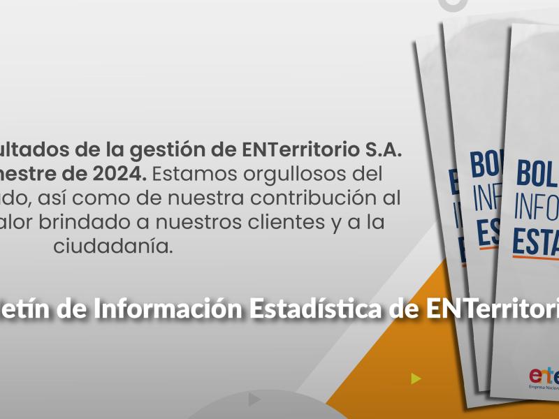 Conoce el Boletín de Información Estadística ENTerritorio S.A.