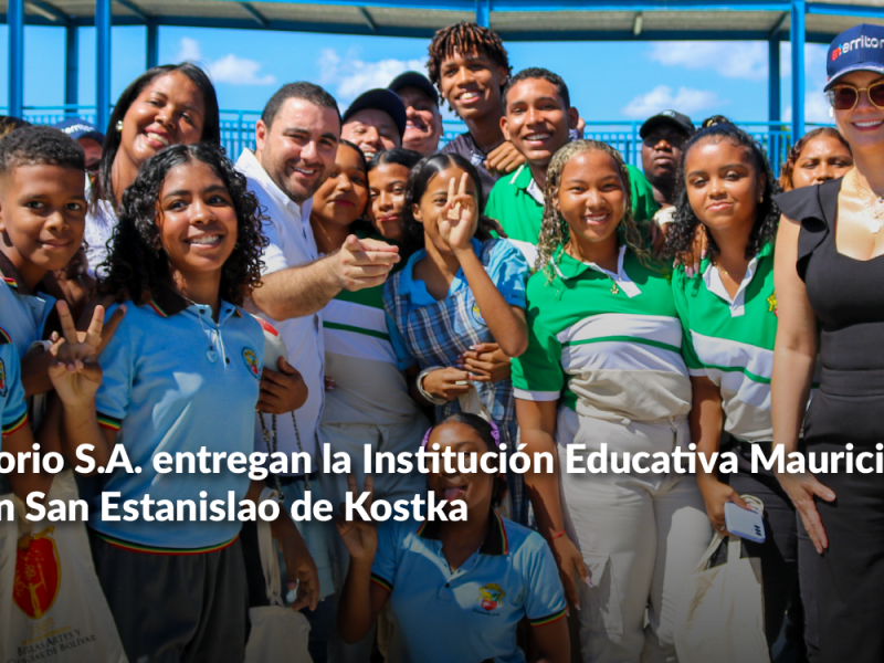 Banner Institución Educativa Mauricio Nelson Visbal en San Estanislao de Kostka