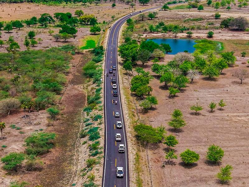 Fotografía aérea de la Vía Córdoba - San Andrés.