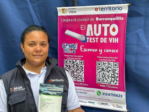 Portada sobre evento VIH en Colombia.